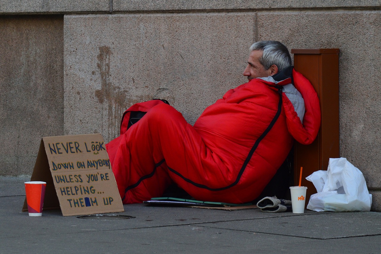 homeless man homeless advice free photo