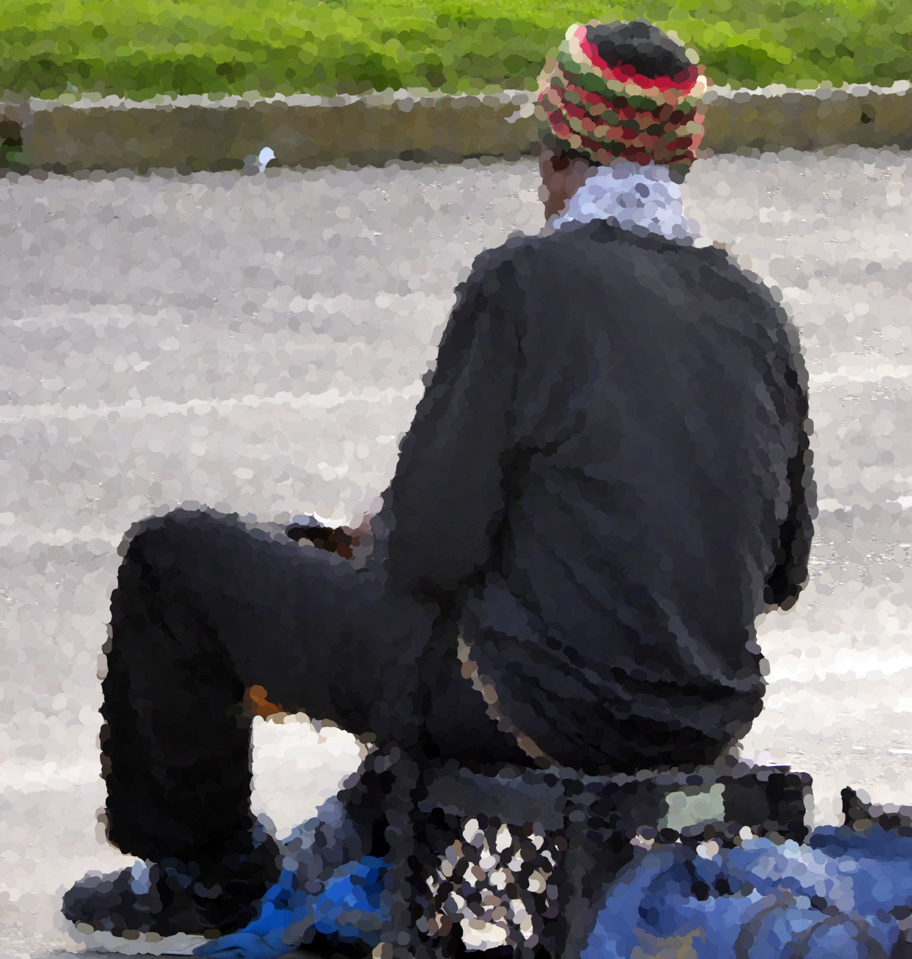 homeless man alone free photo