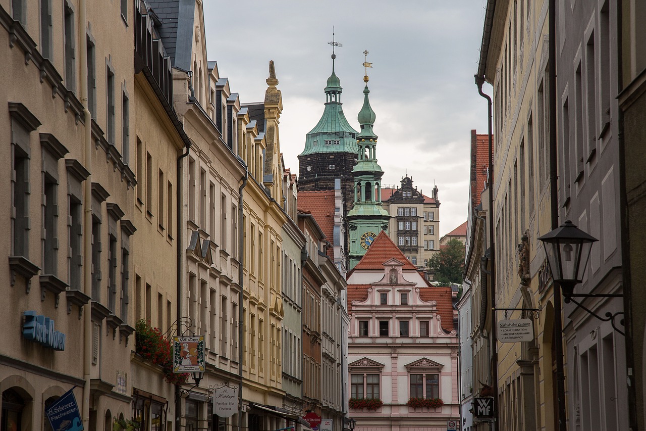 homes historic old town houses facades free photo