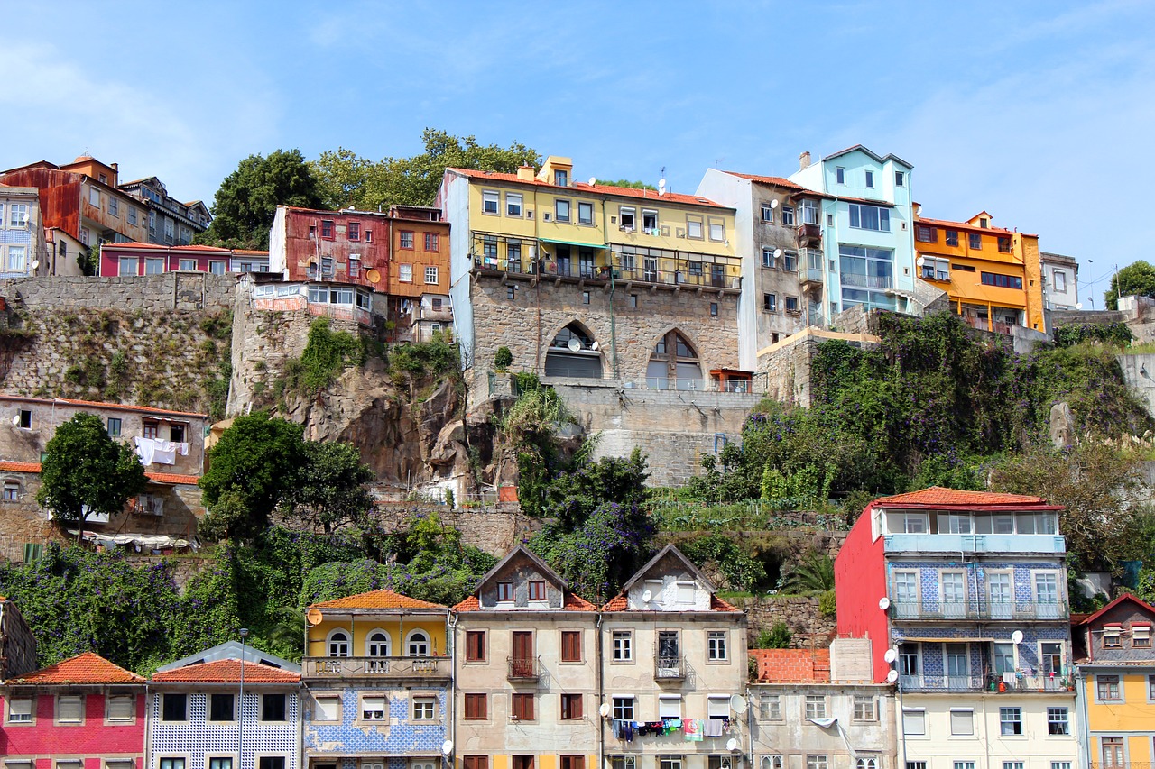 homes colorful facade free photo