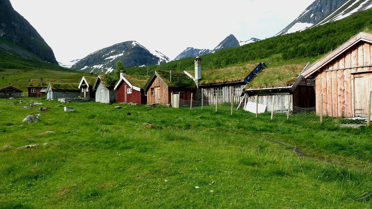 homes cottages norway free photo
