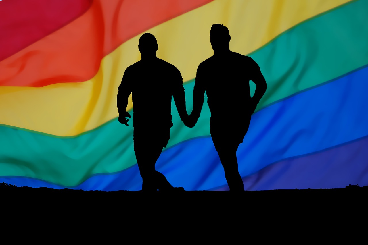 homosexuality rainbow man free photo
