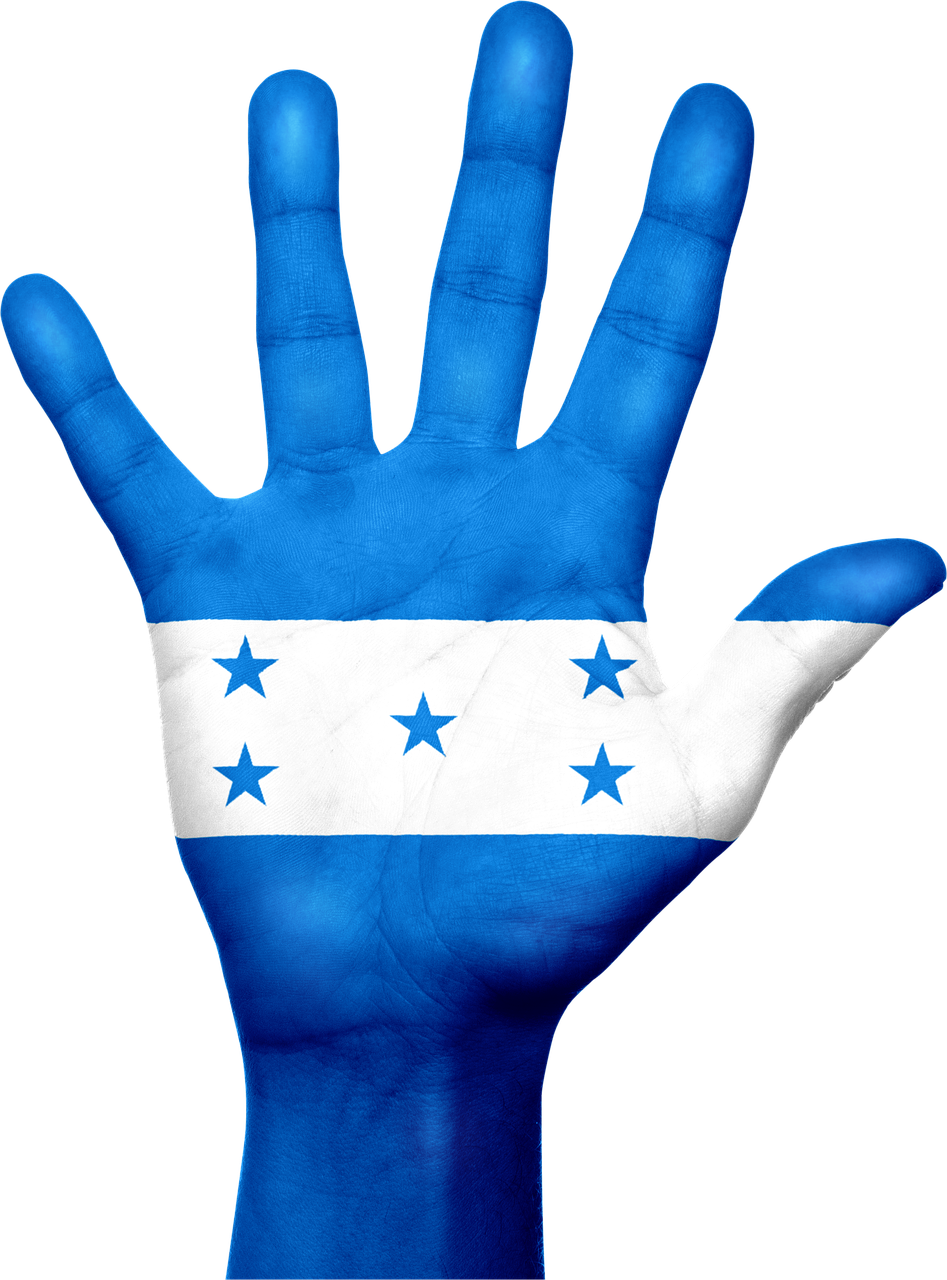 honduras flag hand free photo