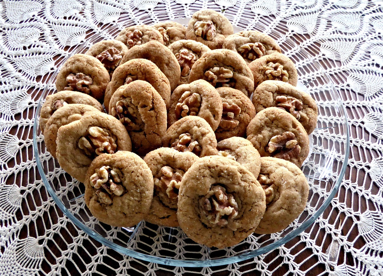 honey cookies walnuts sugar free photo