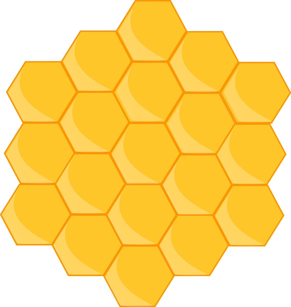 honeycomb bee shape free photo