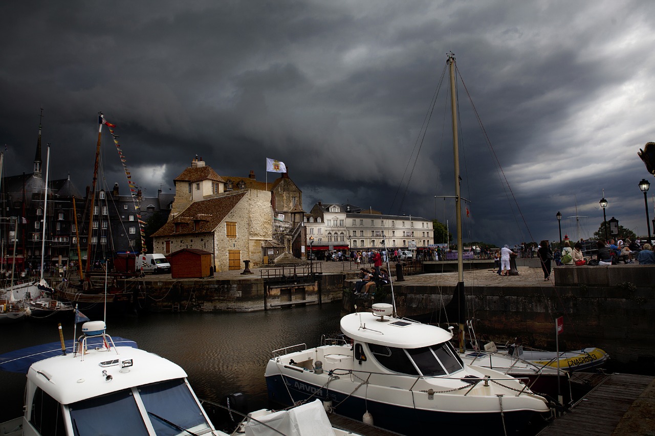 honfleur port normandy free photo