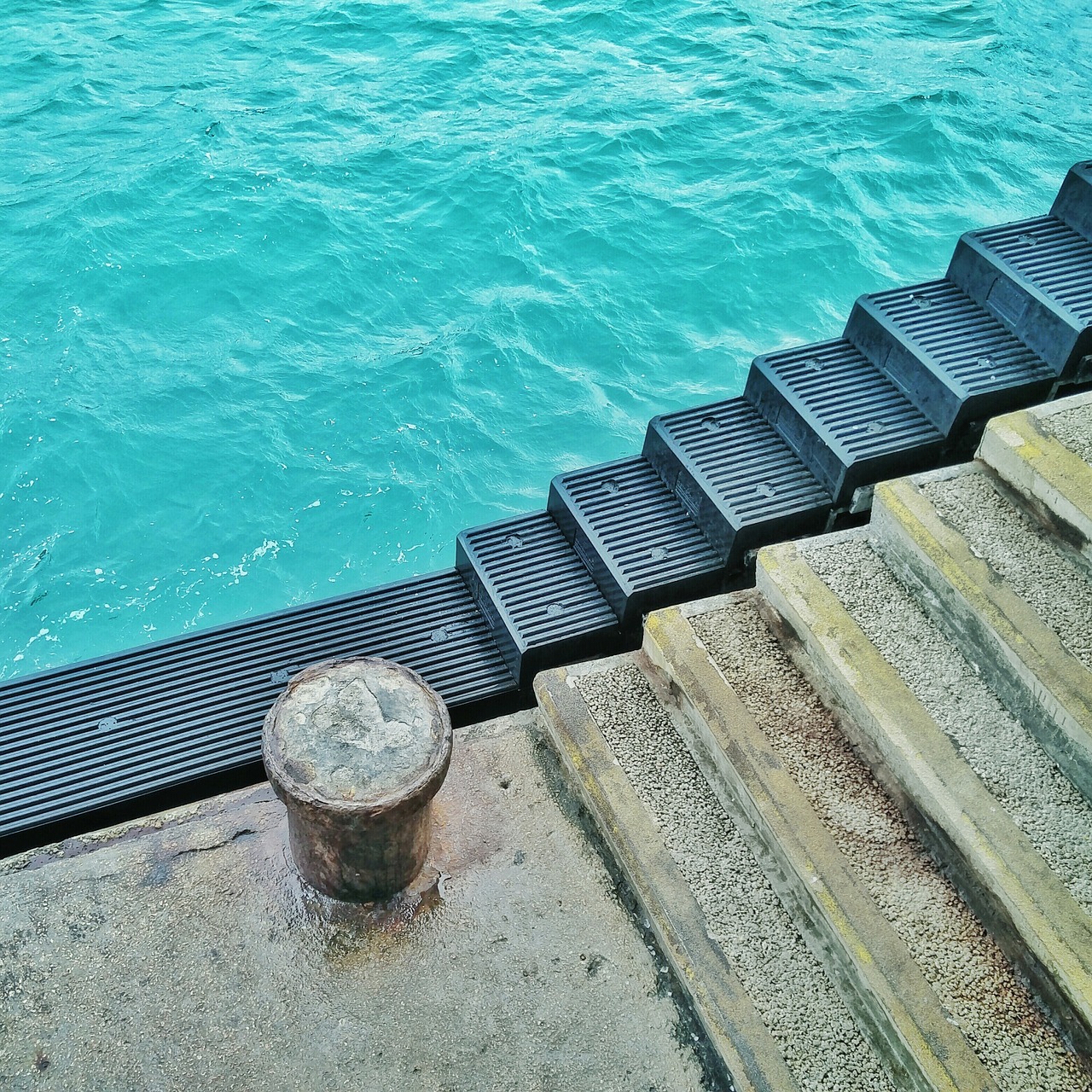 hong kong pier sea free photo