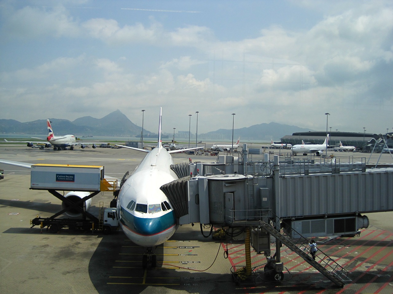hong kong airport asia free photo