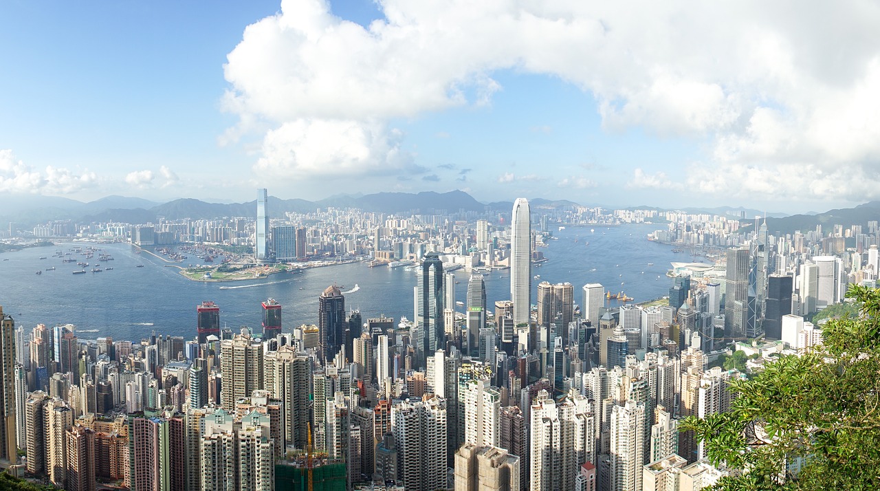 hong kong the peak cityscape free photo