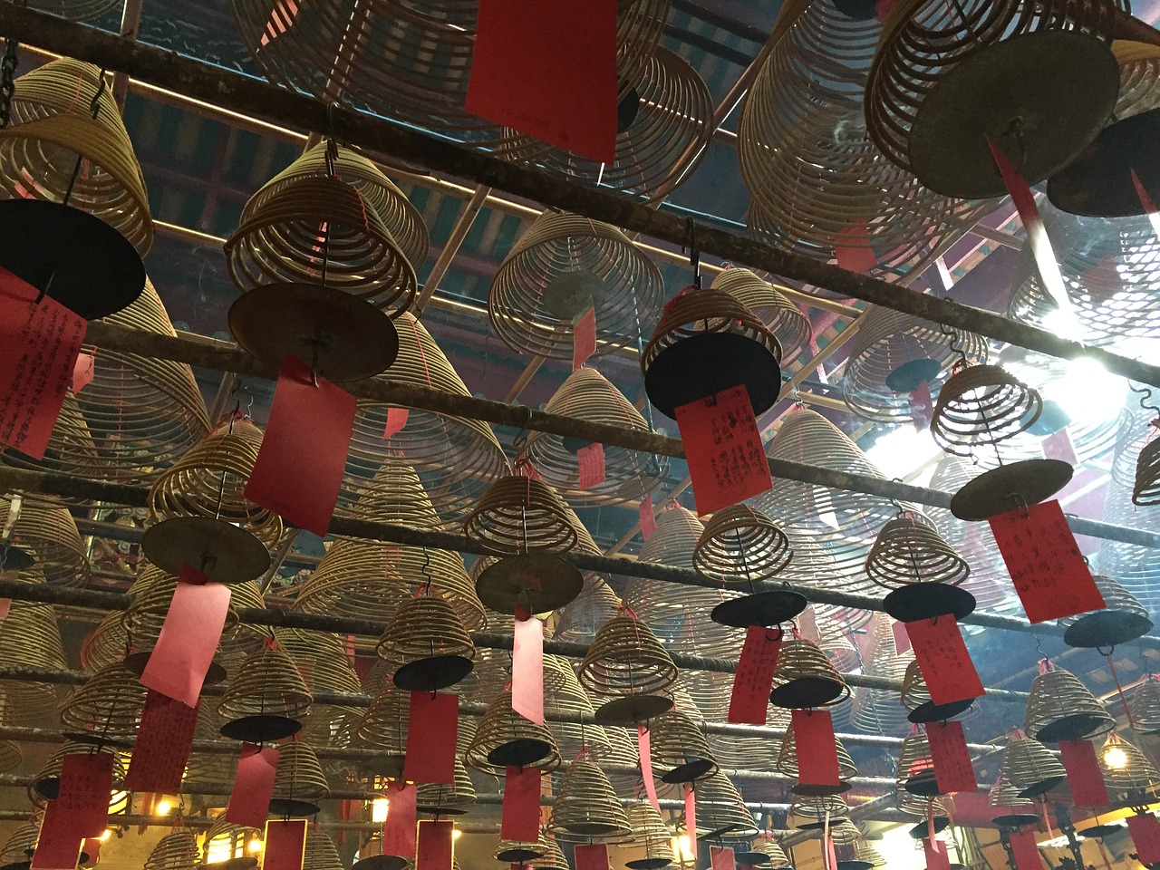 hong kong temple decoration free photo