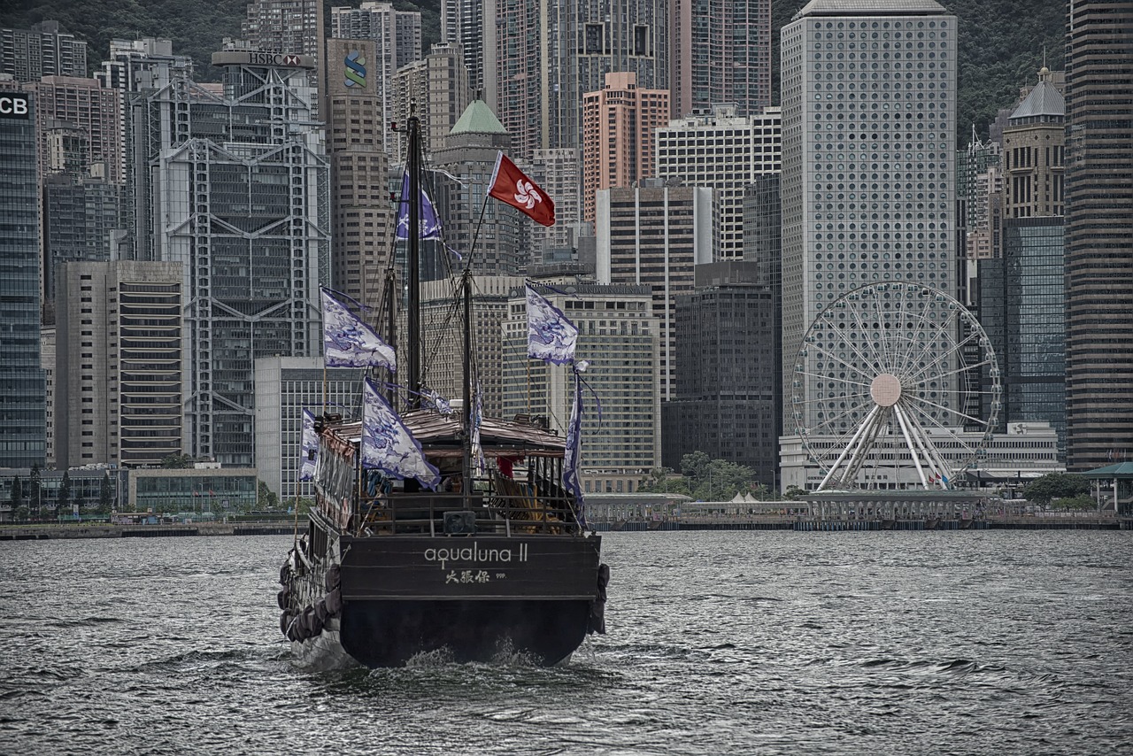 hong kong ship transport free photo