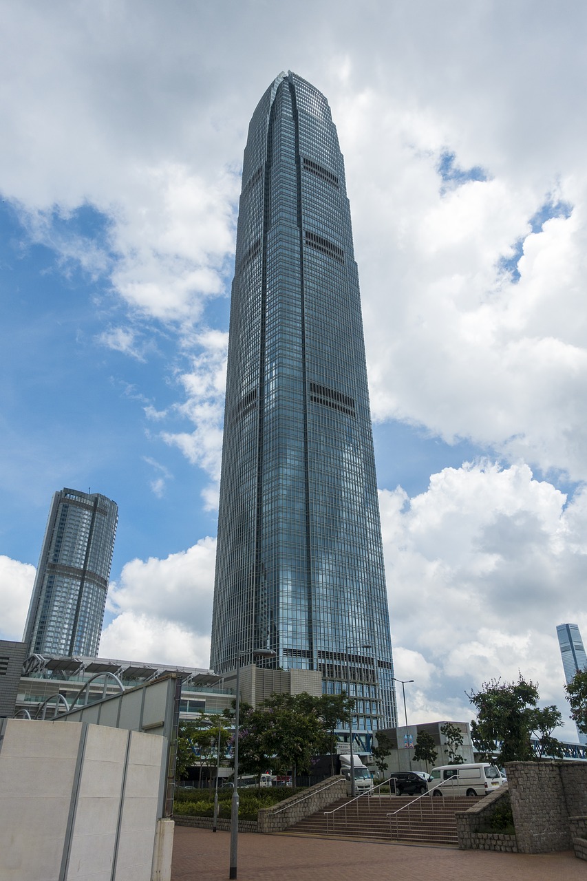 hong kong financial center highrise free photo
