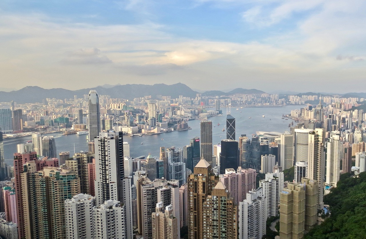 hong kong  city scape  victoria peak free photo