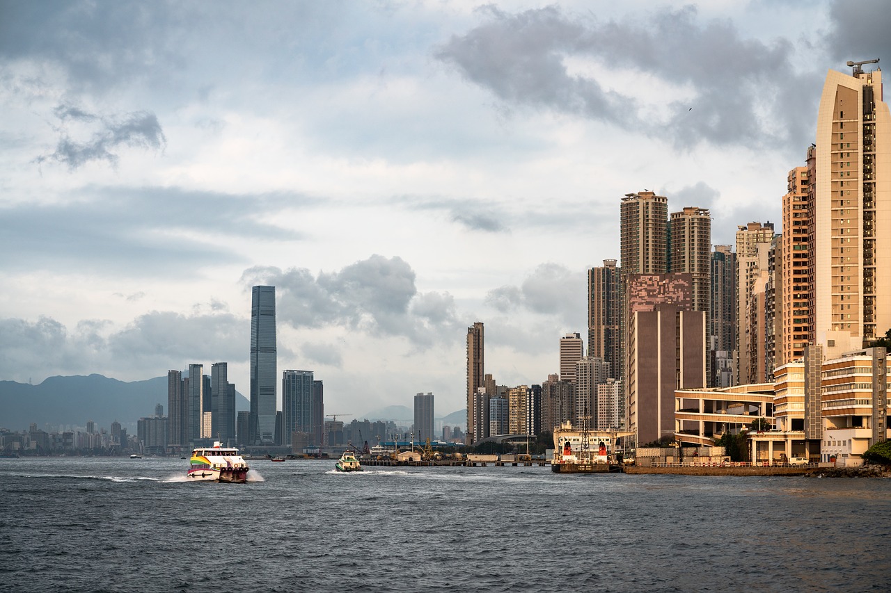 hong kong  city  water free photo