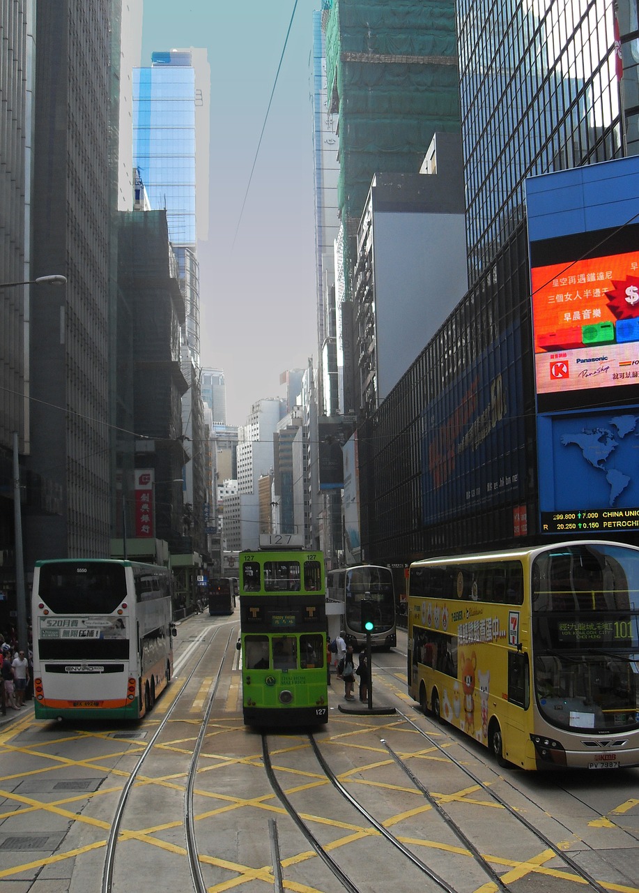 hong kong skyscraper city free photo