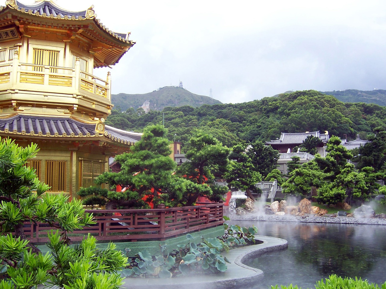 hong kong garden landscape free photo