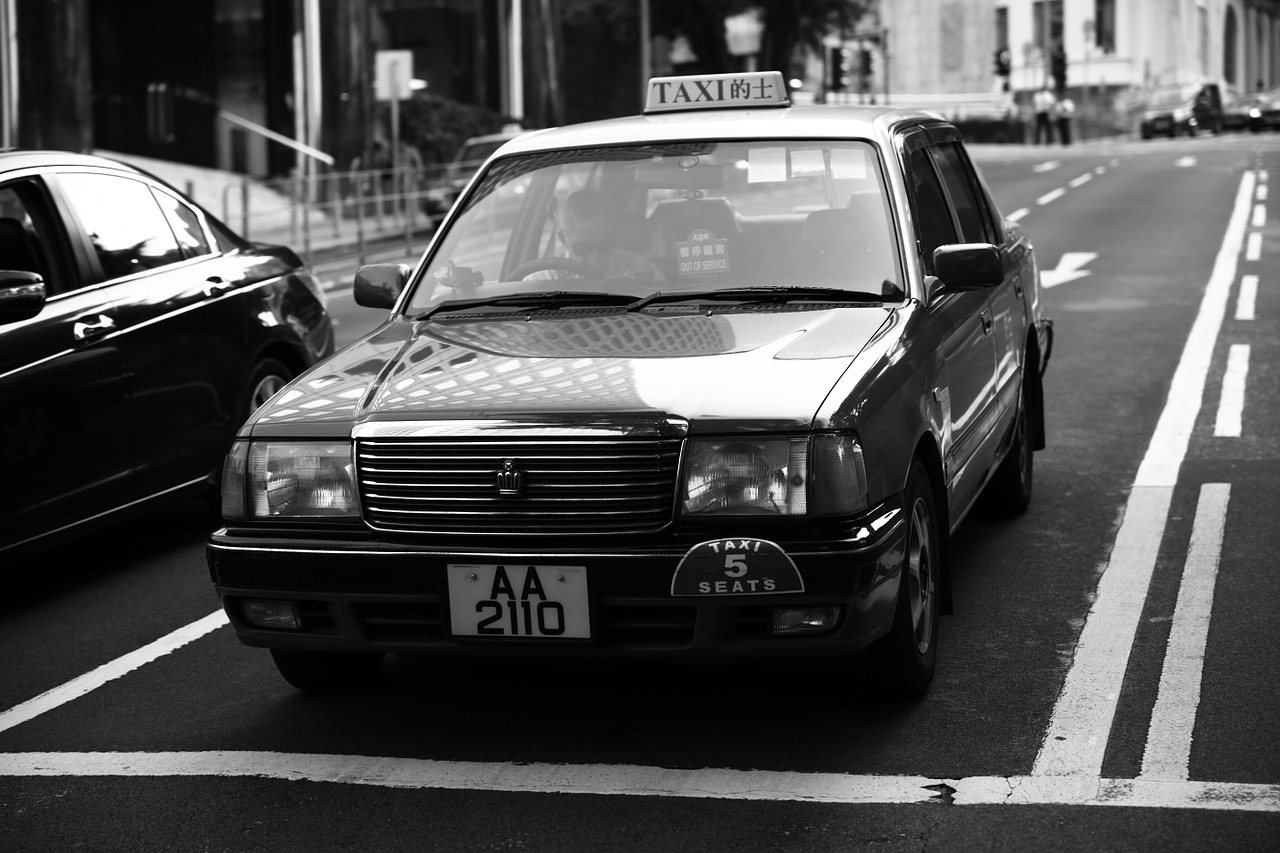 hong kong junction taxis free photo