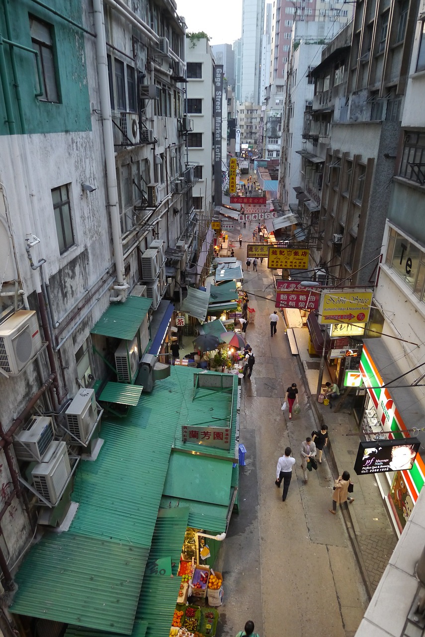 hong kong street view free pictures free photo