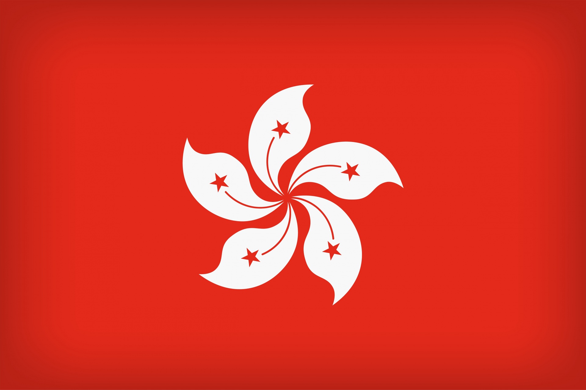 hong kong flag heart shape free photo