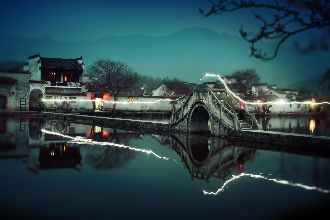 hong village anhui china free photo