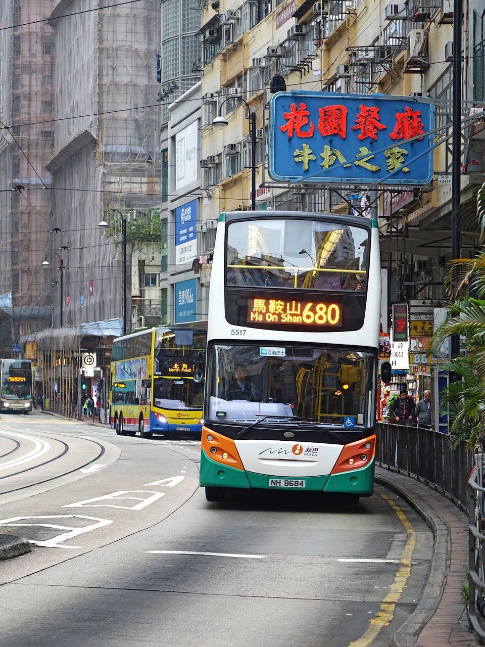 hongkong bus city free photo