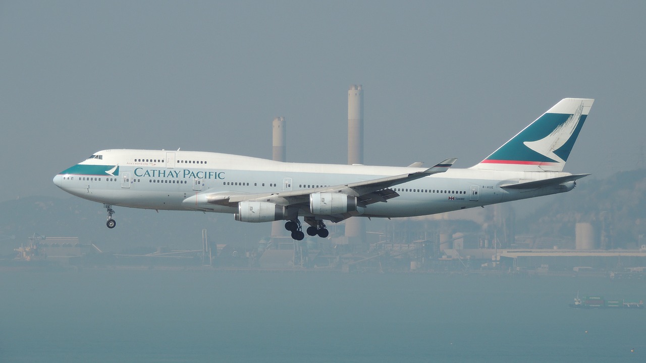 hongkong air plane free photo