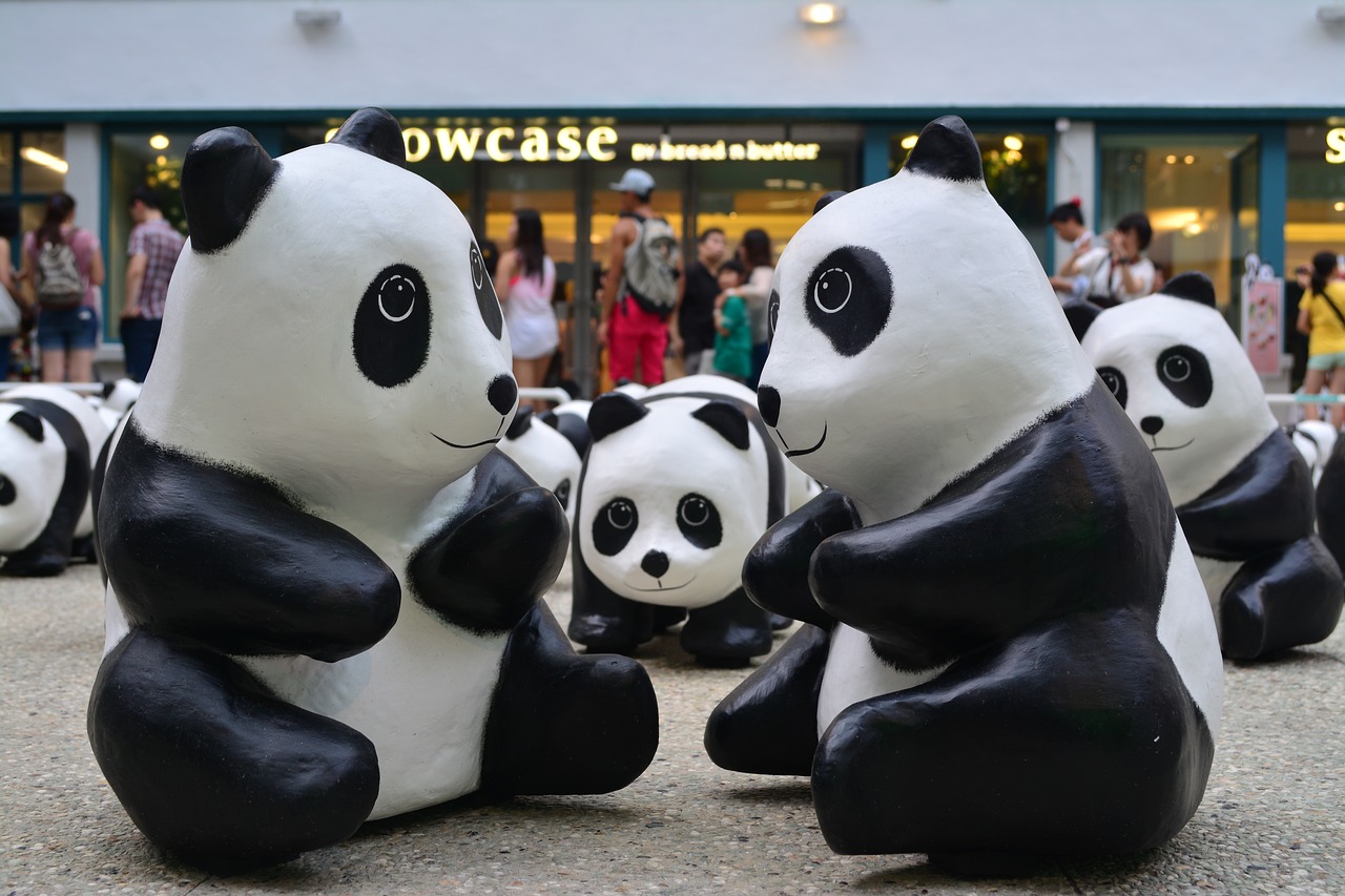 hongkong panda art free photo