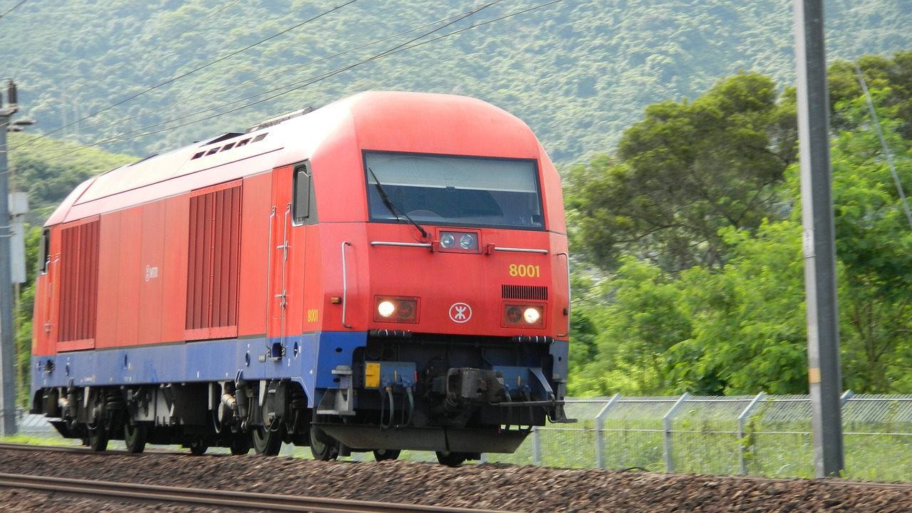 hongkong train city free photo