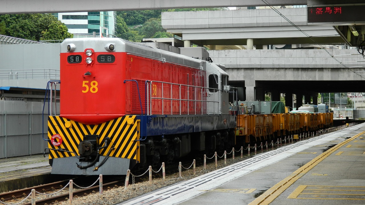 hongkong train city free photo