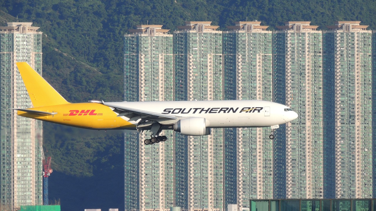 hongkong airplane travel free photo