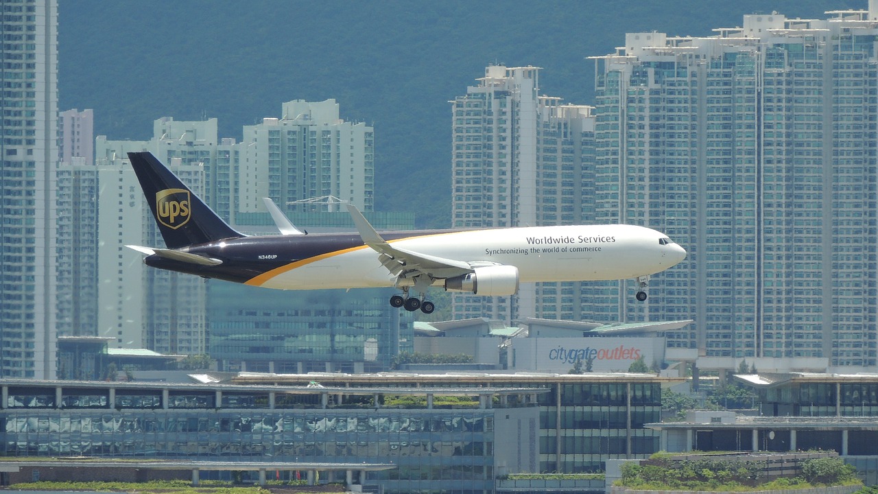 hongkong airplane travel free photo