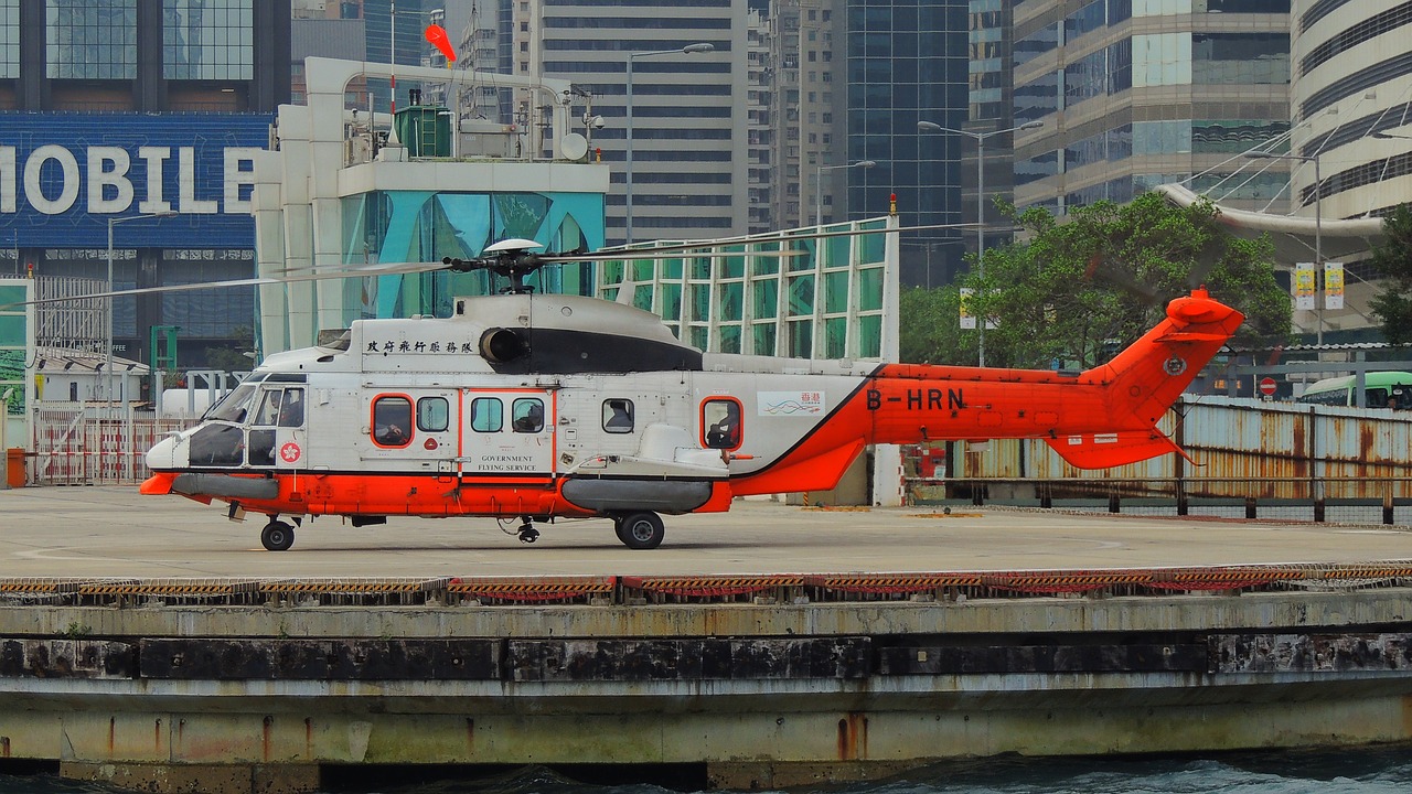 hongkong helicopter asian free photo