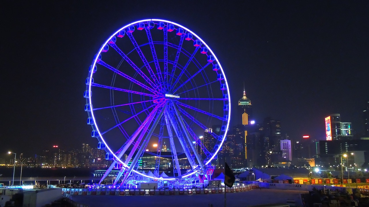 hongkong observation wheel free photo