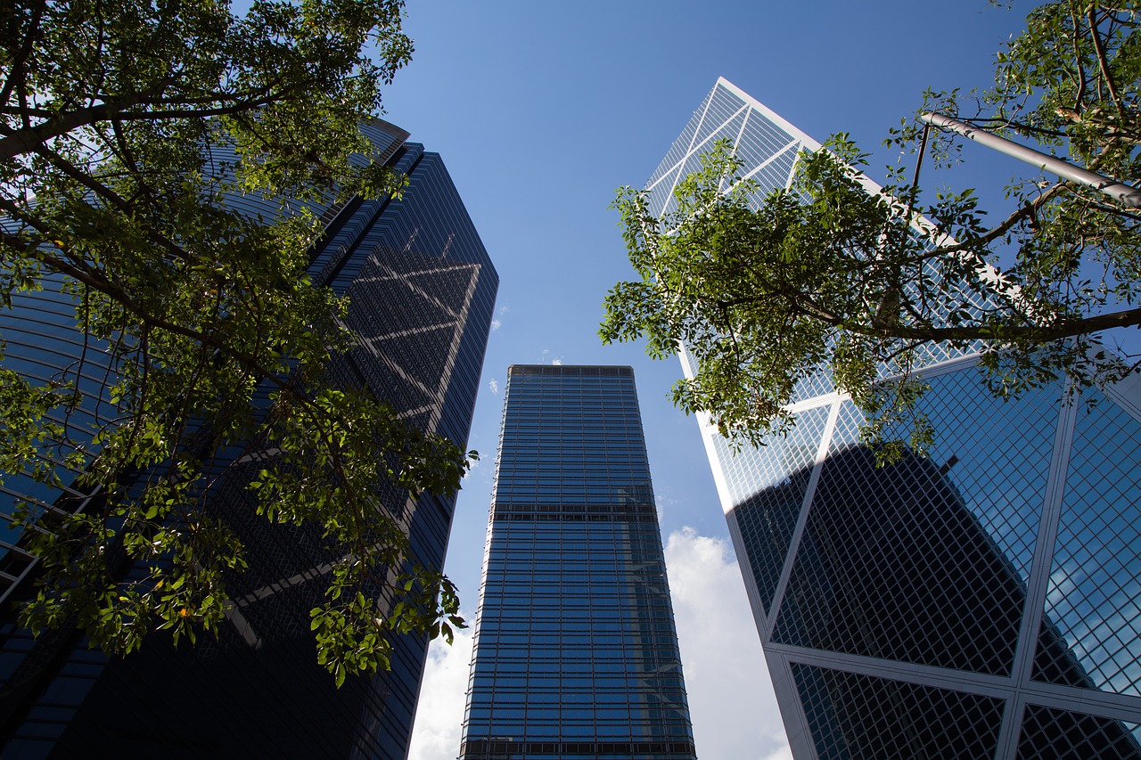 hongkong  blue  sky free photo