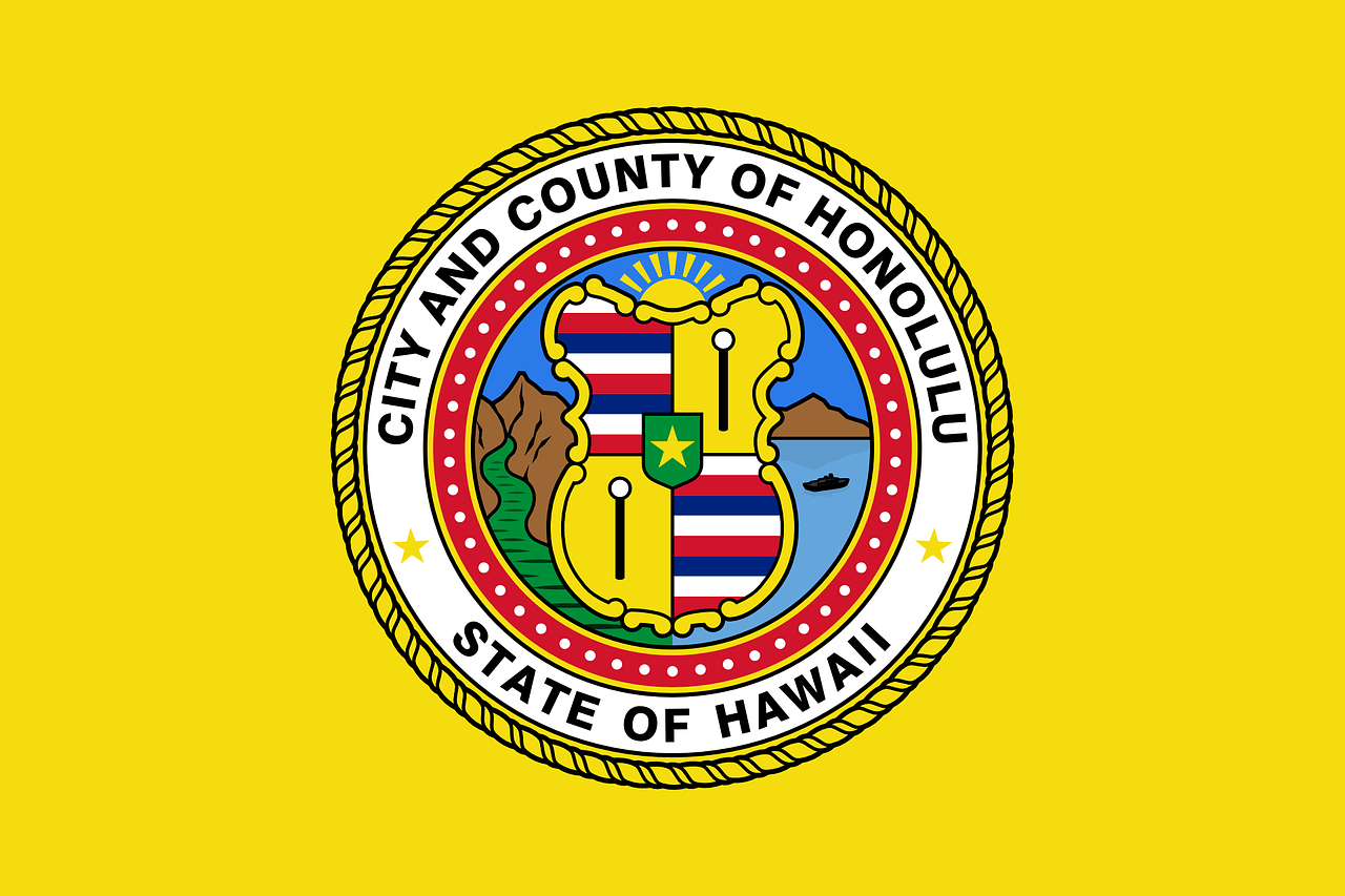honolulu flag hawaii flag flag of honolulu free photo