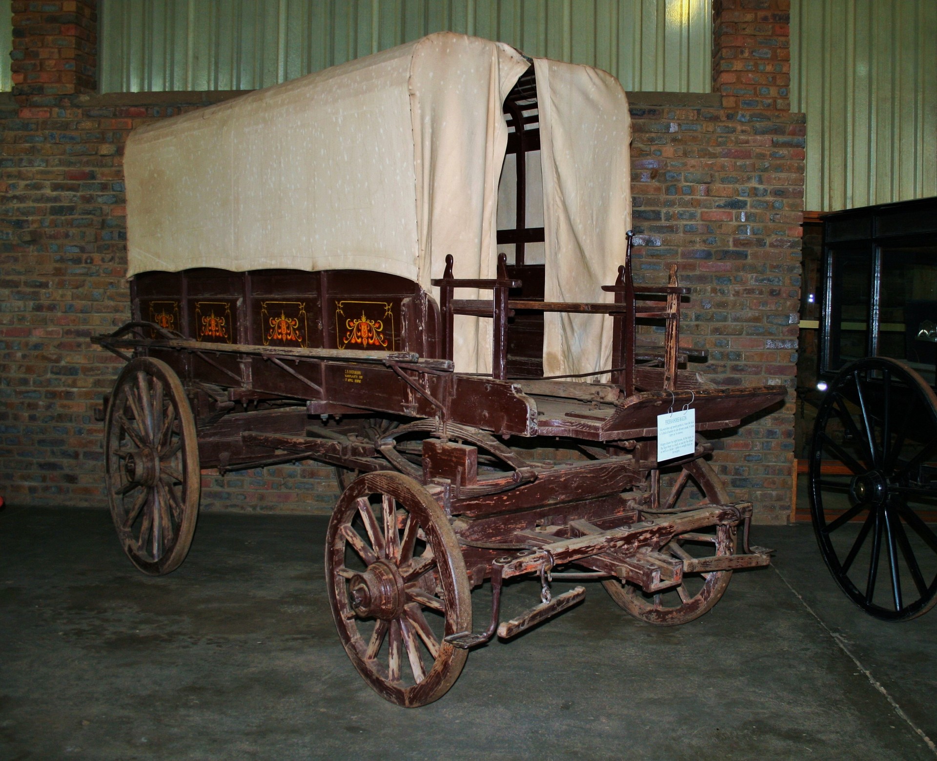 wagon horse drawn covered free photo