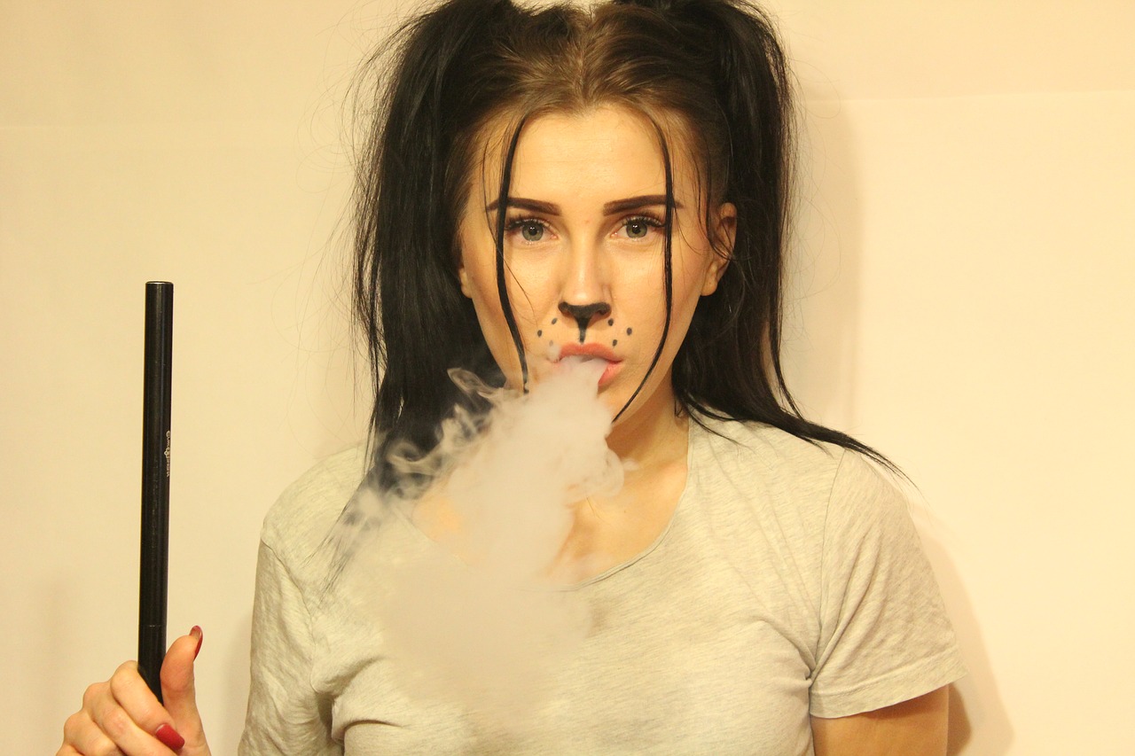hookah girl smoke free photo
