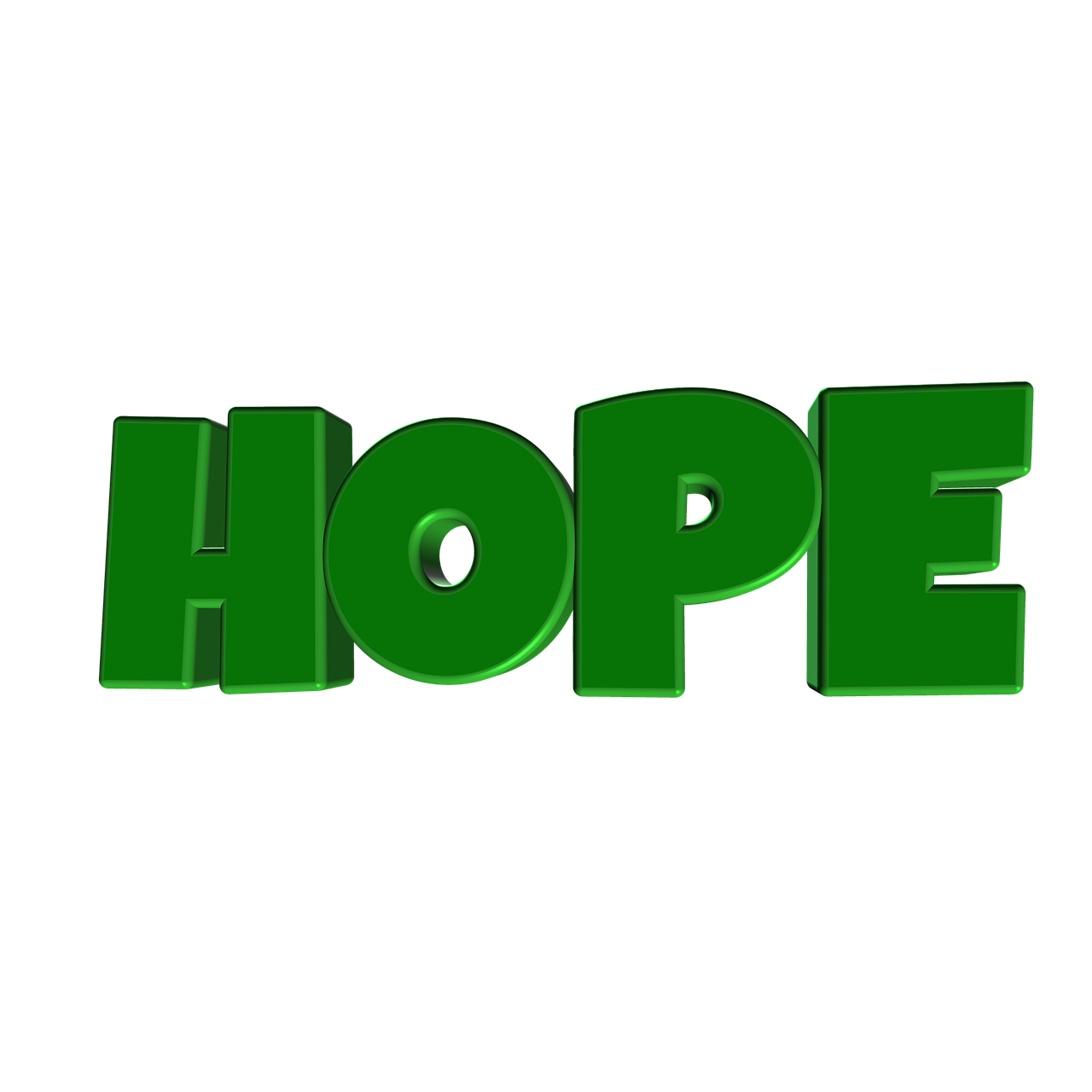hope 3d font free photo