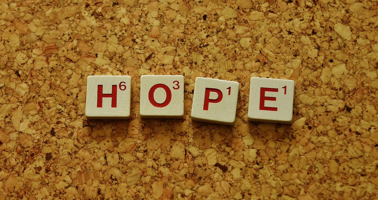 hope word letters free photo