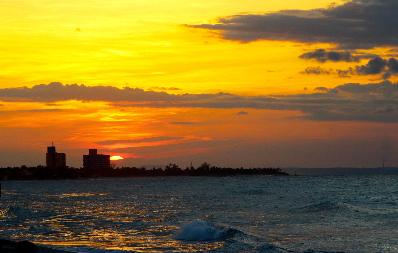 horizon sea beach free photo