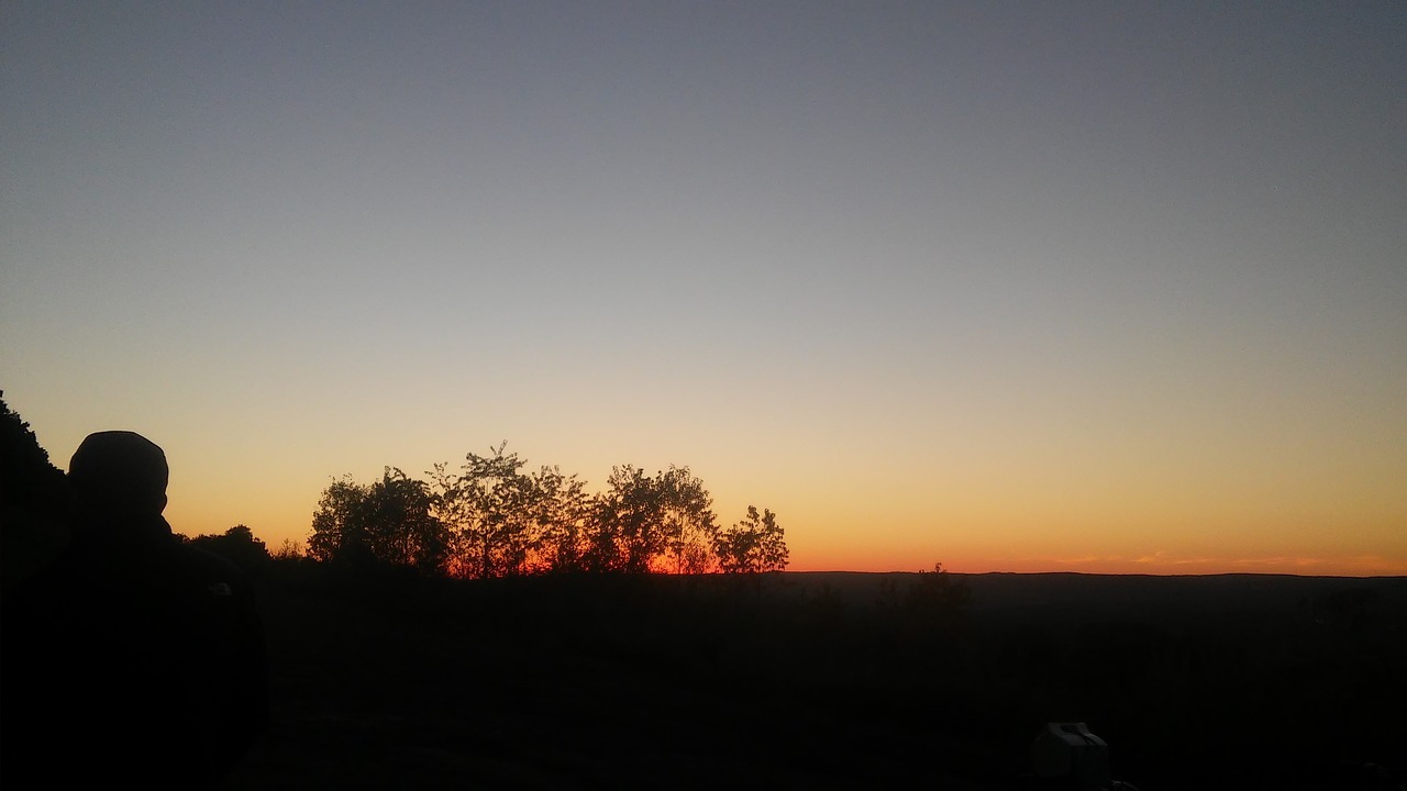 horizon sunset beautiful free photo