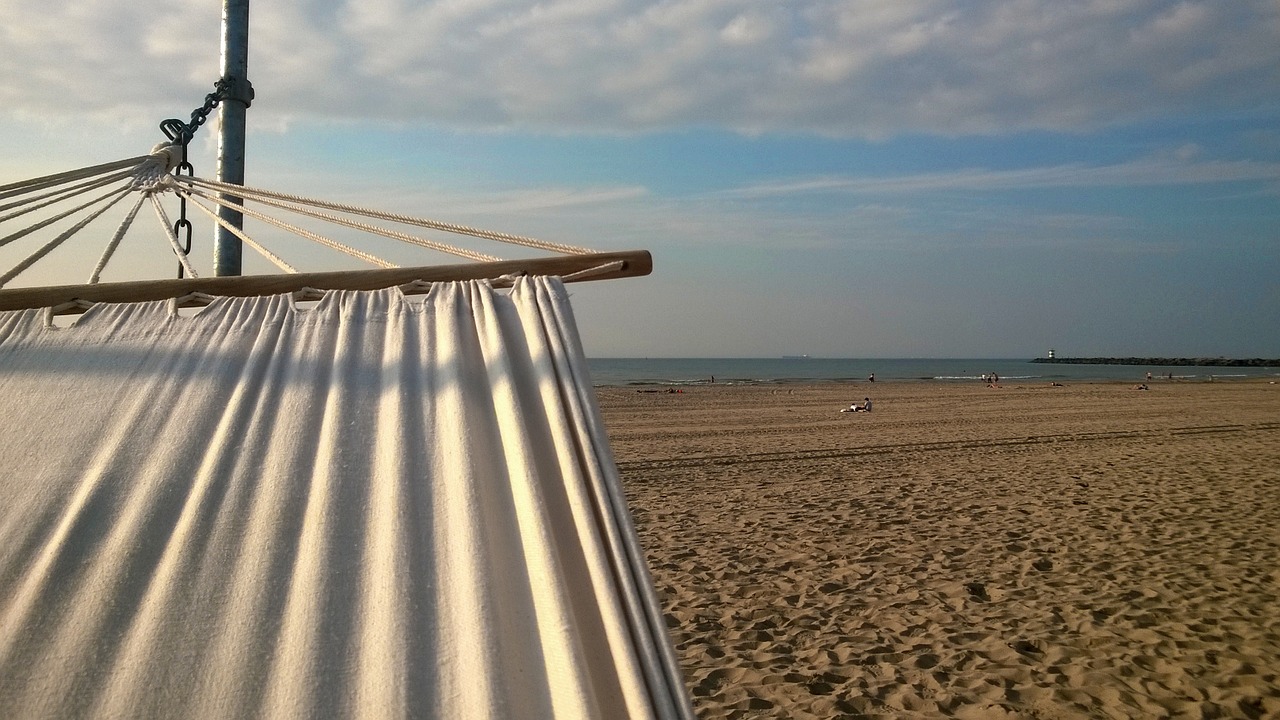 horizon beach hammock free photo