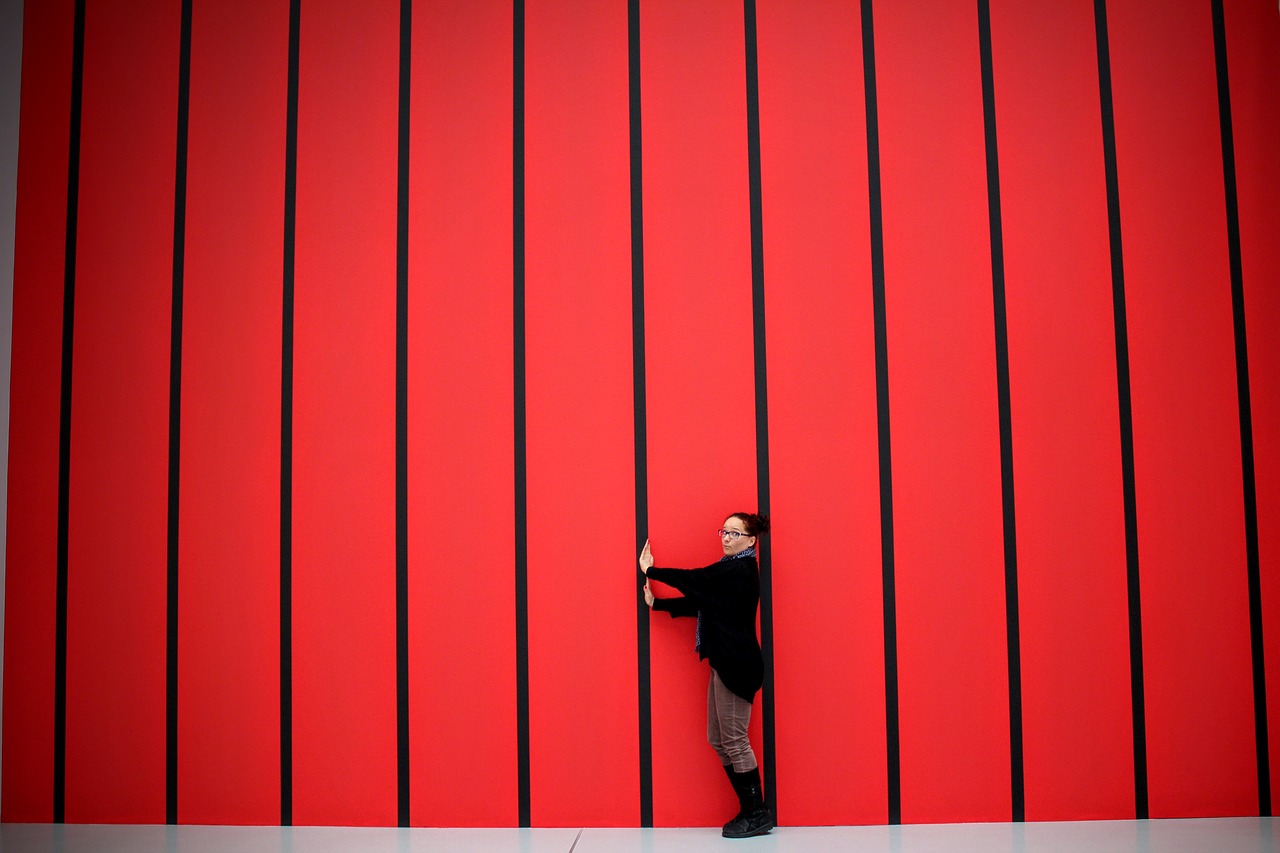 horizontal stripes red black free photo