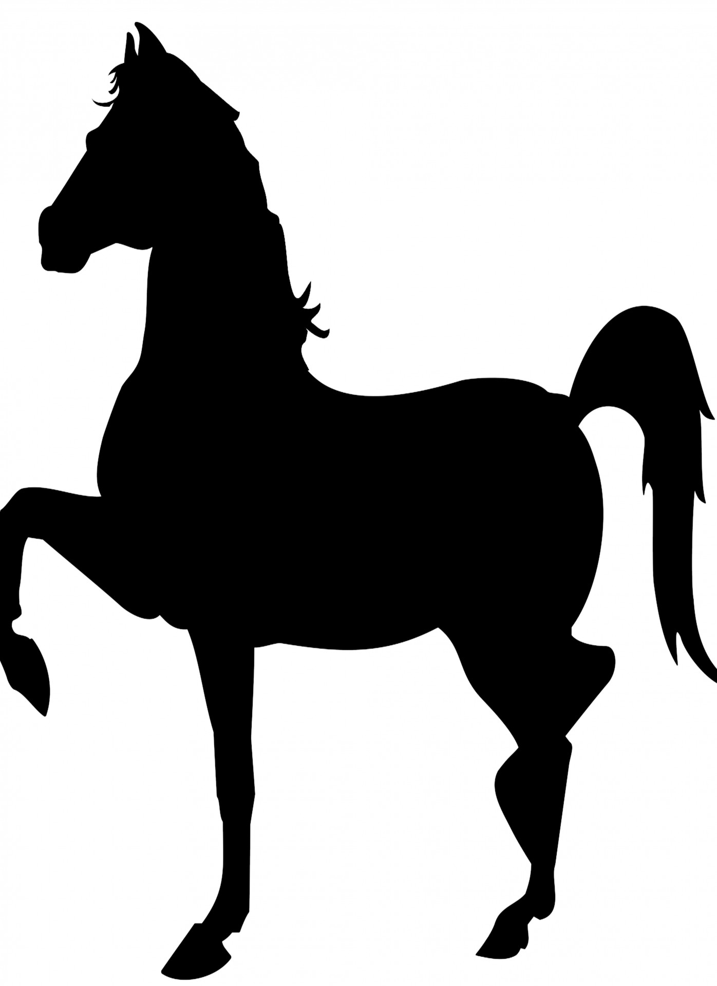 horse animal silhouette free photo