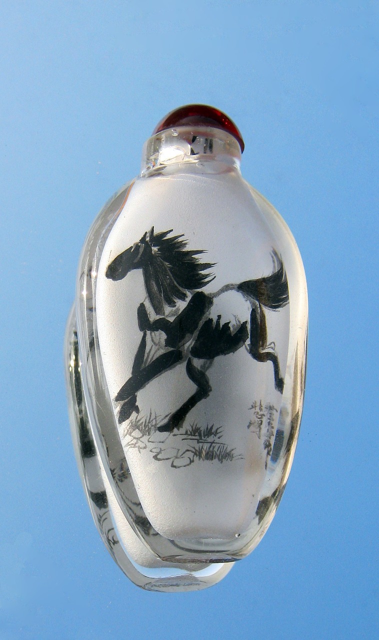 horse vase tusche indian ink free photo