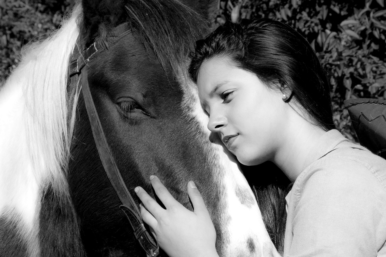 horse woman horse rural free photo