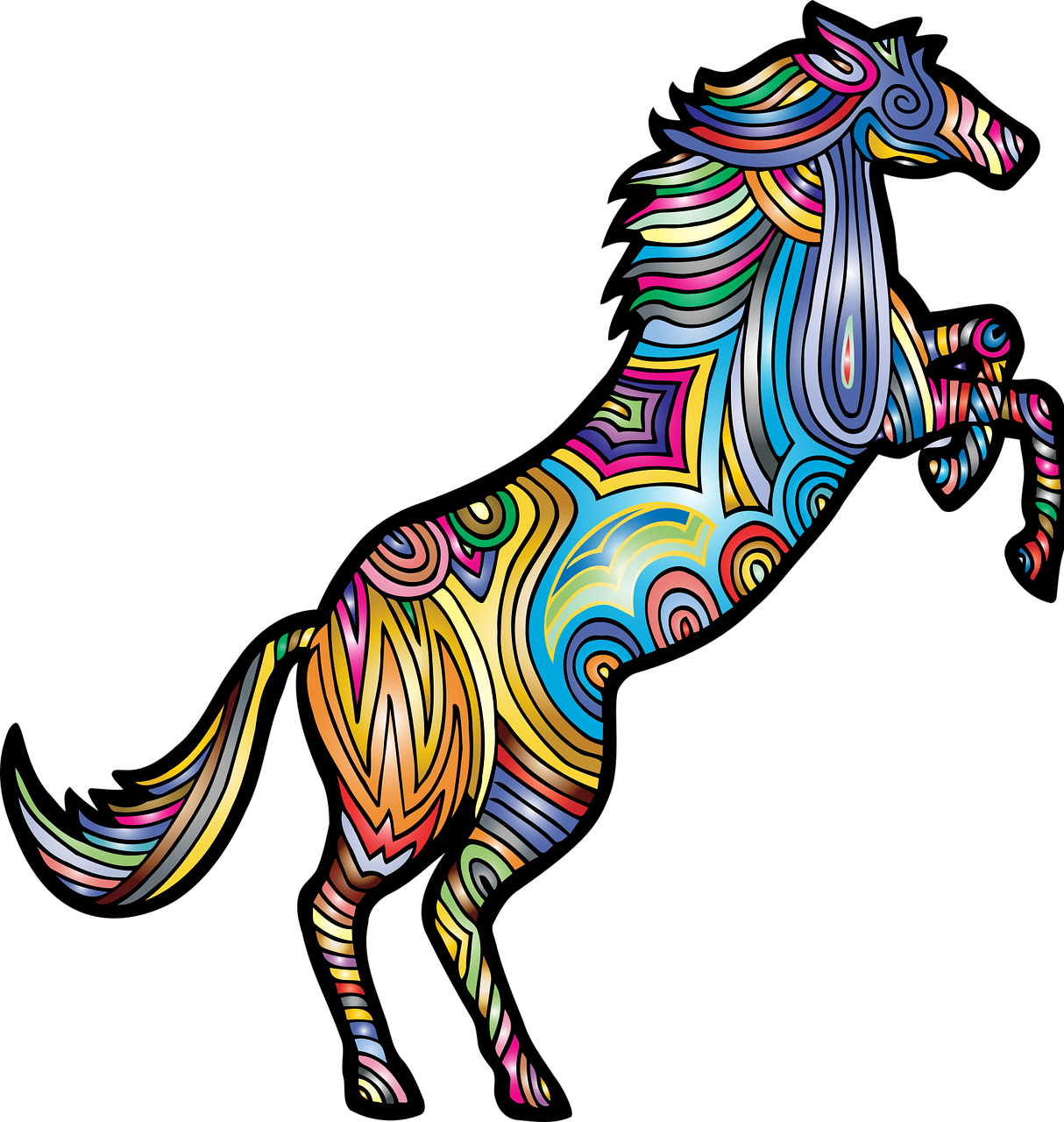 horse animal colorful free photo