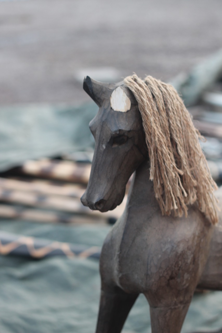 horse doll flea market free photo