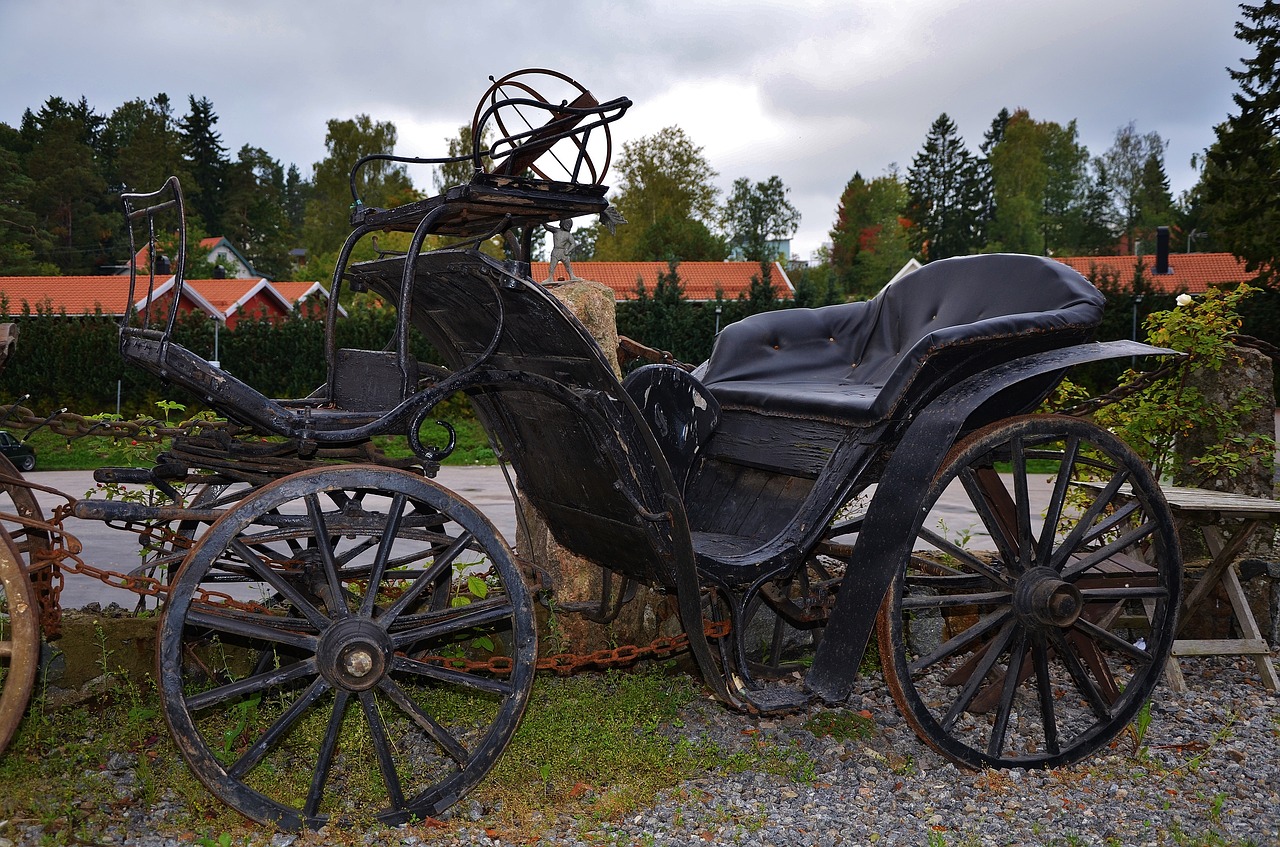 horse carrige travel free photo