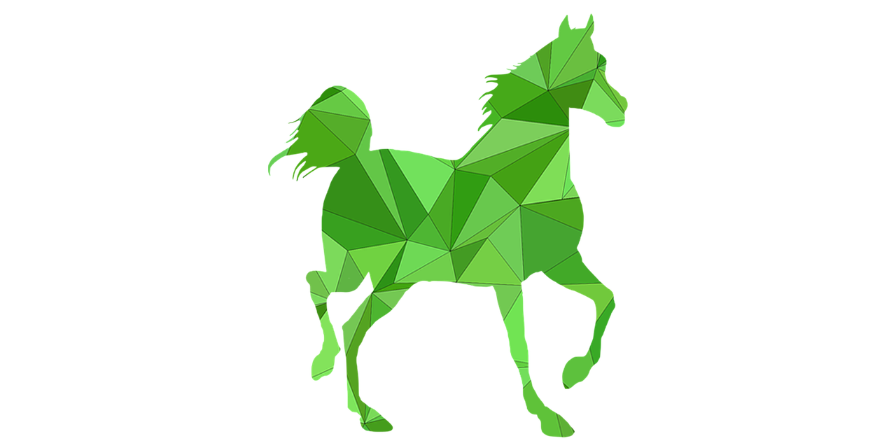 horse  low poly  animal free photo